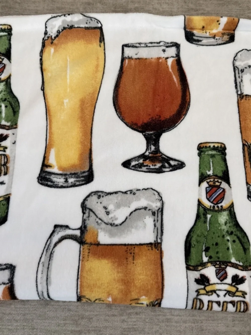 C&C California Beer Print Beach Towel